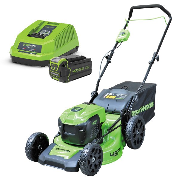 Greenworks 40V 46cm Lawn Mower with 4Ah battery 2A charger